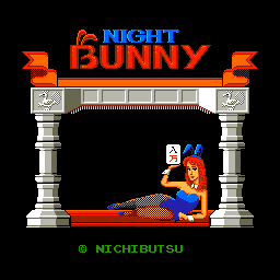Night Bunny (Japan 840601 MRN 2-10) Title Screen